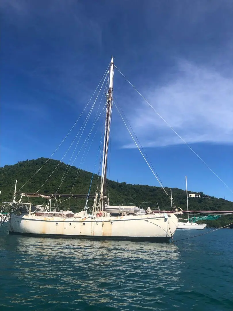 1982 Custom venus - paul johnson gaff cutter