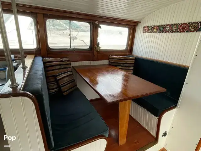 Monk Tri Cabin Canoe Stern Diesel Motor Yacht