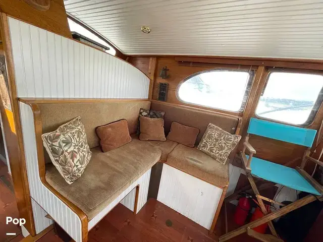 Monk Tri Cabin Canoe Stern Diesel Motor Yacht