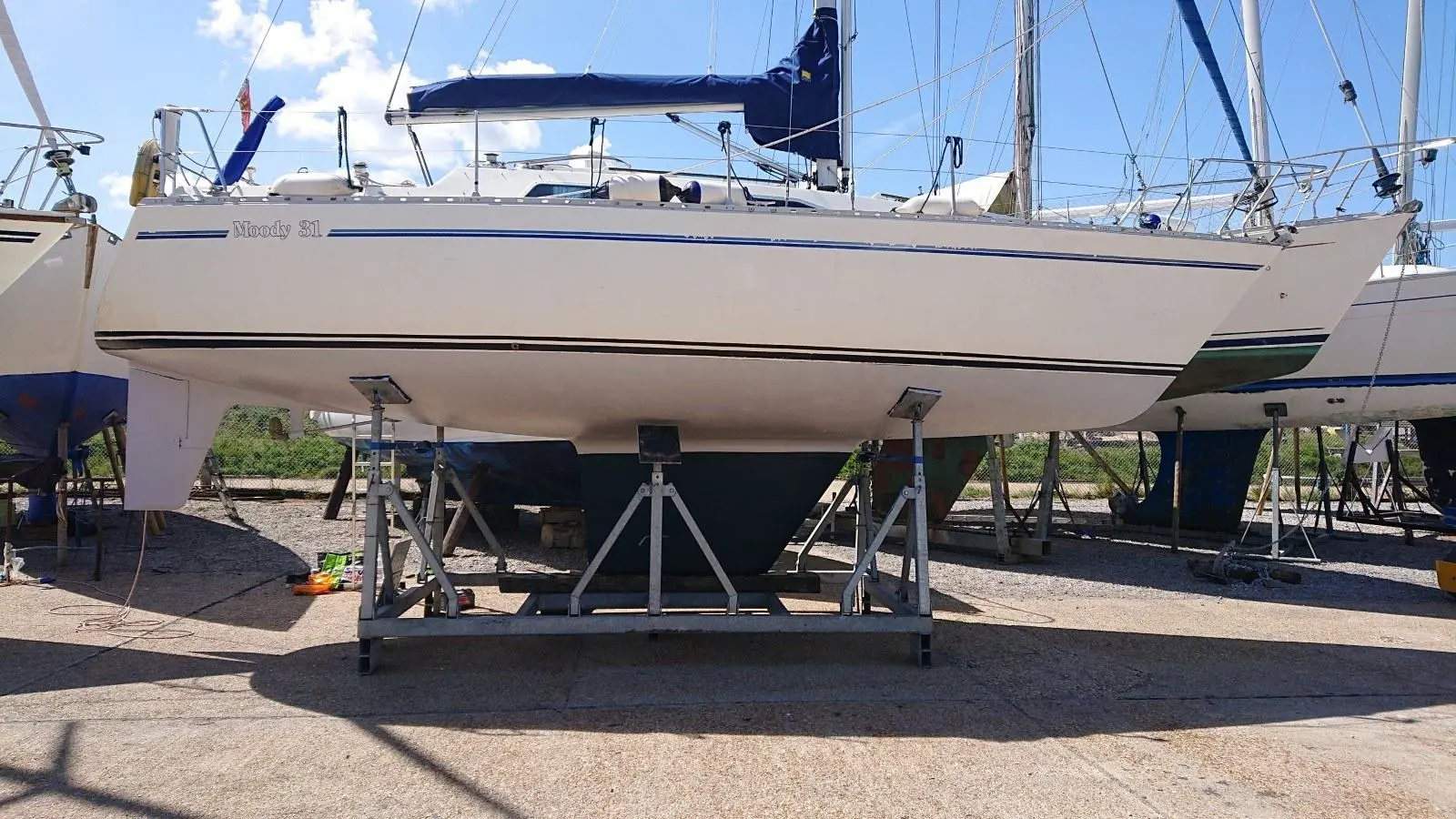 1988 Moody 31 mkii bilge keel