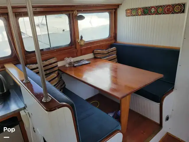 Monk Tri Cabin Canoe Stern Diesel Motor Yacht