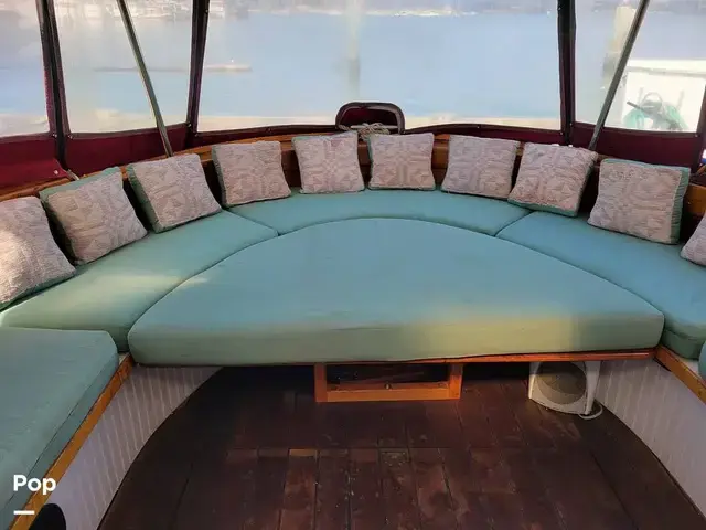 Monk Tri Cabin Canoe Stern Diesel Motor Yacht