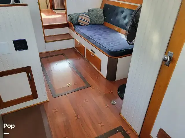 Monk Tri Cabin Canoe Stern Diesel Motor Yacht