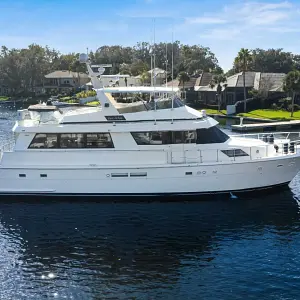 1990 Hatteras Cockpit Motoryacht