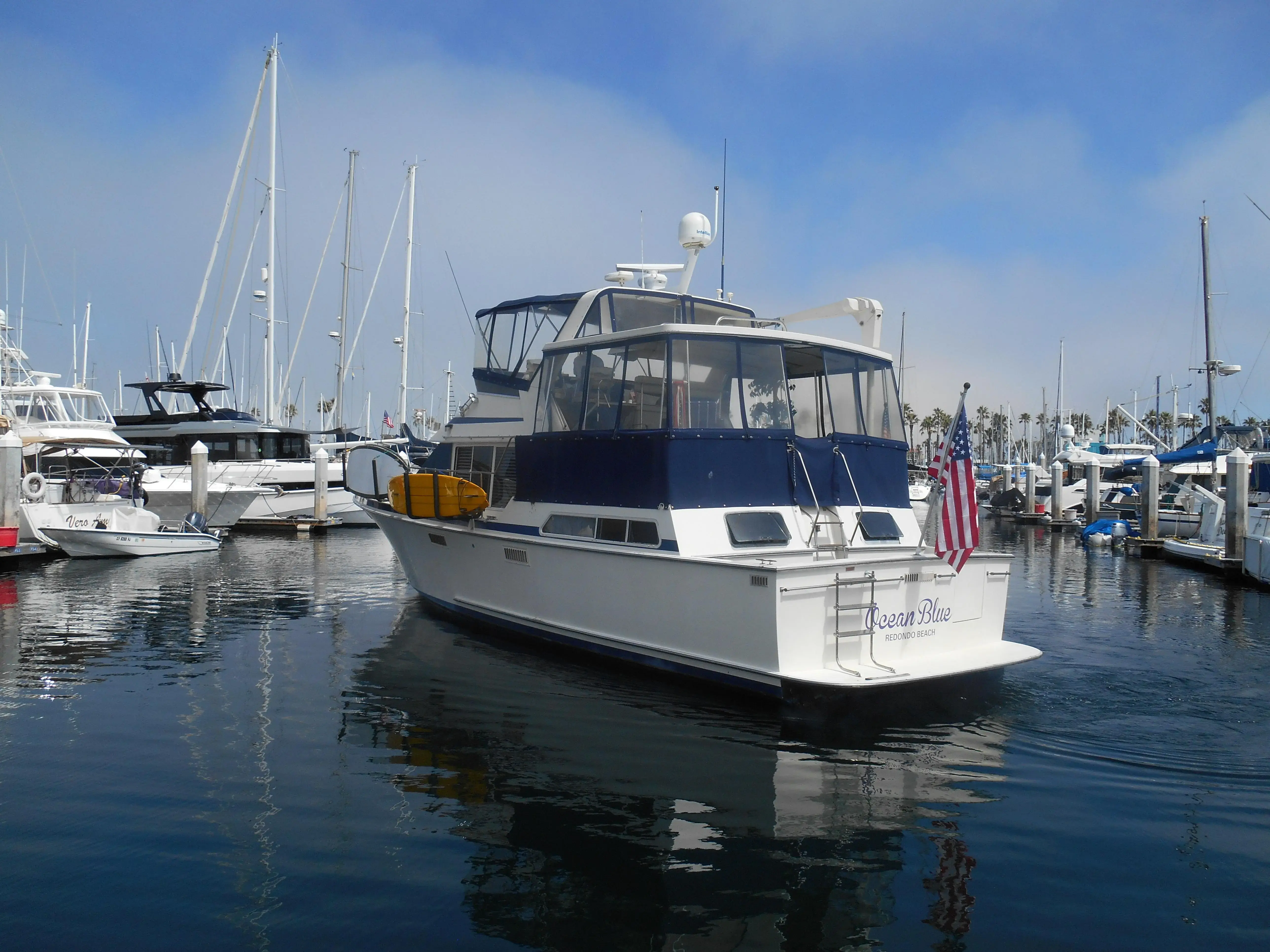 1990 Tollycraft 44 cockpit motoryacht