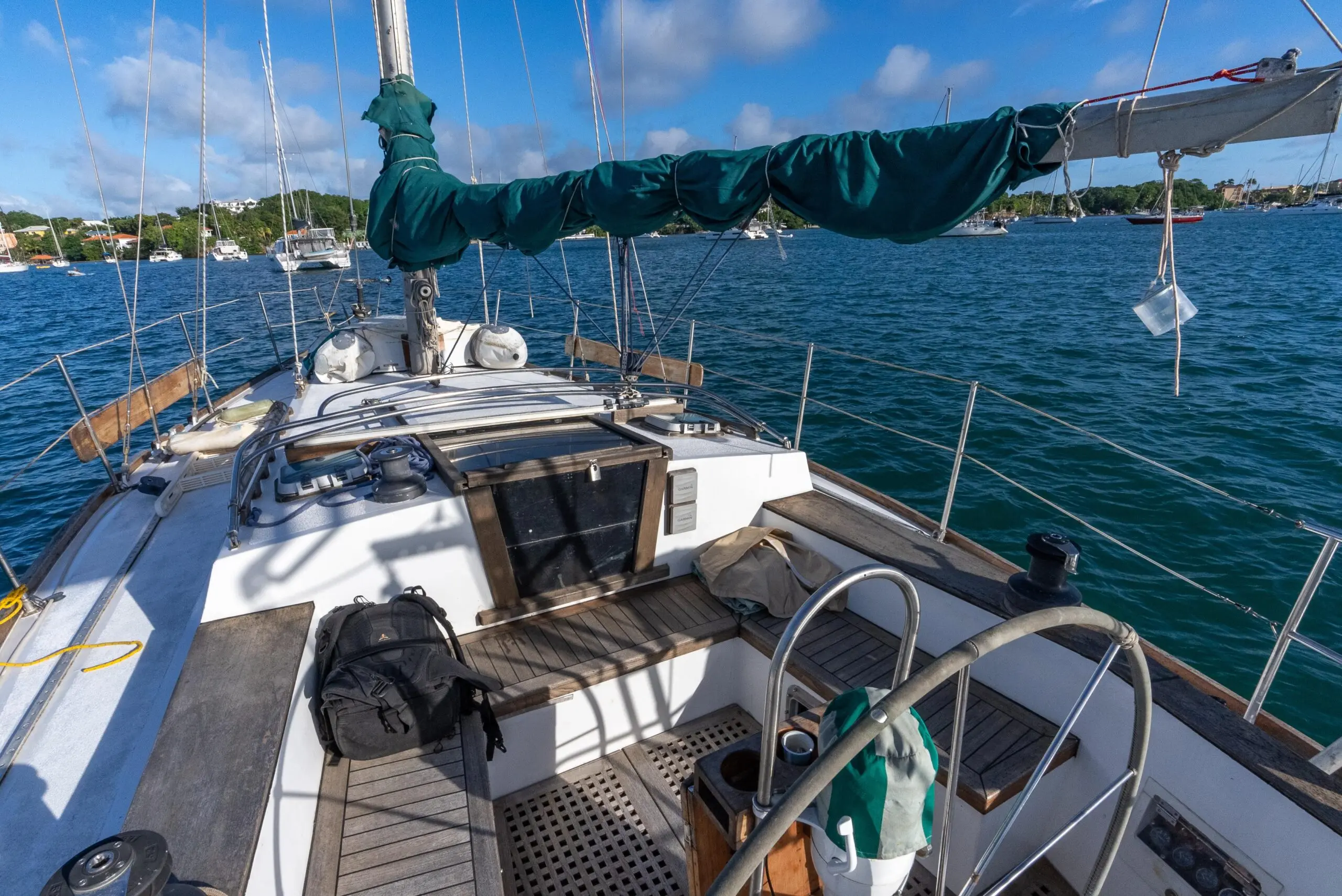 1987 Bruce Roberts custom steel build by kanter yachts