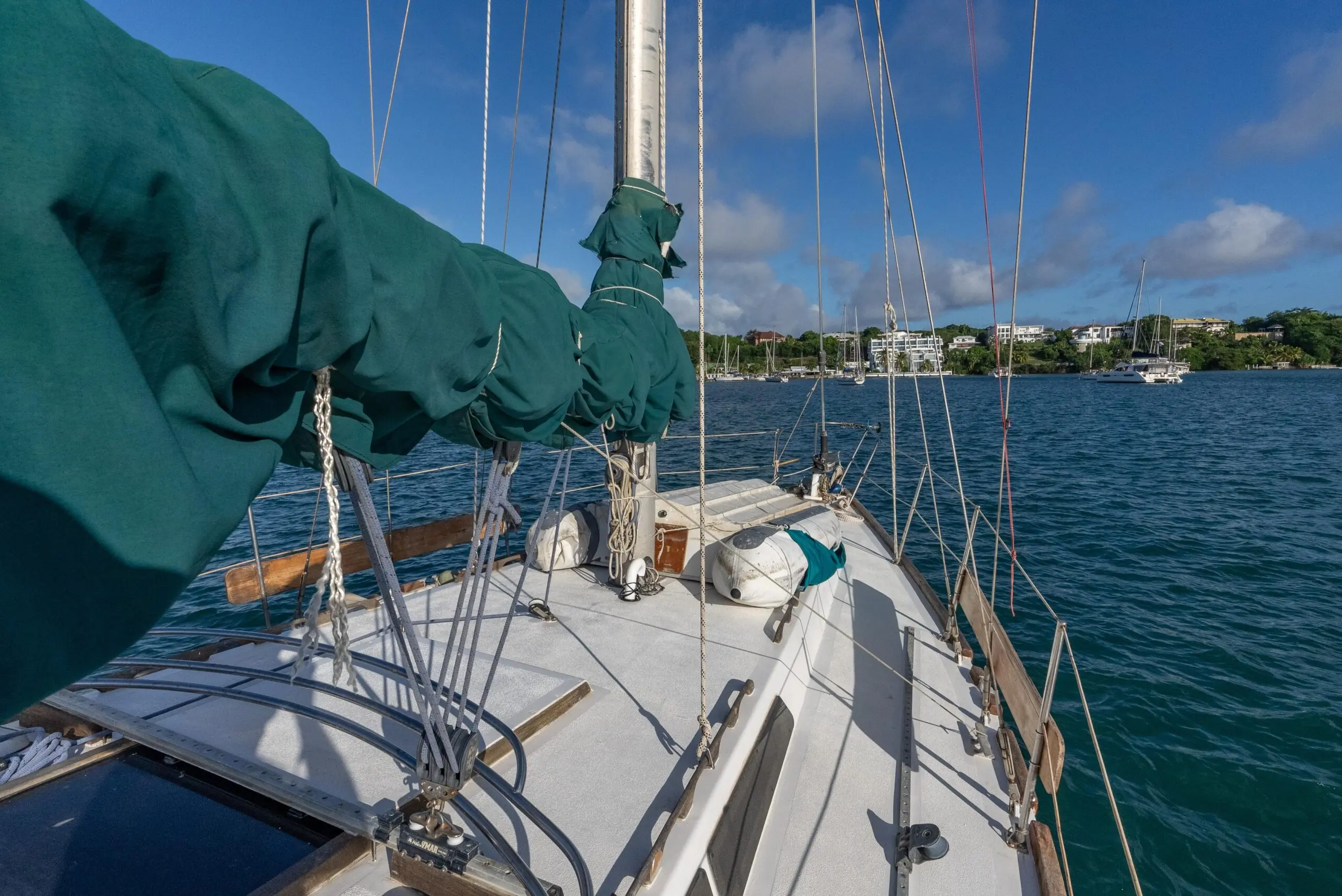 1987 Bruce Roberts custom steel build by kanter yachts