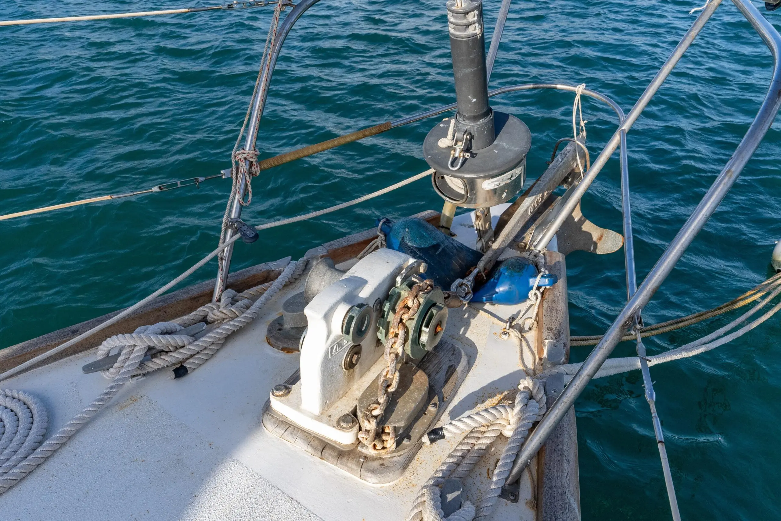 1987 Bruce Roberts custom steel build by kanter yachts