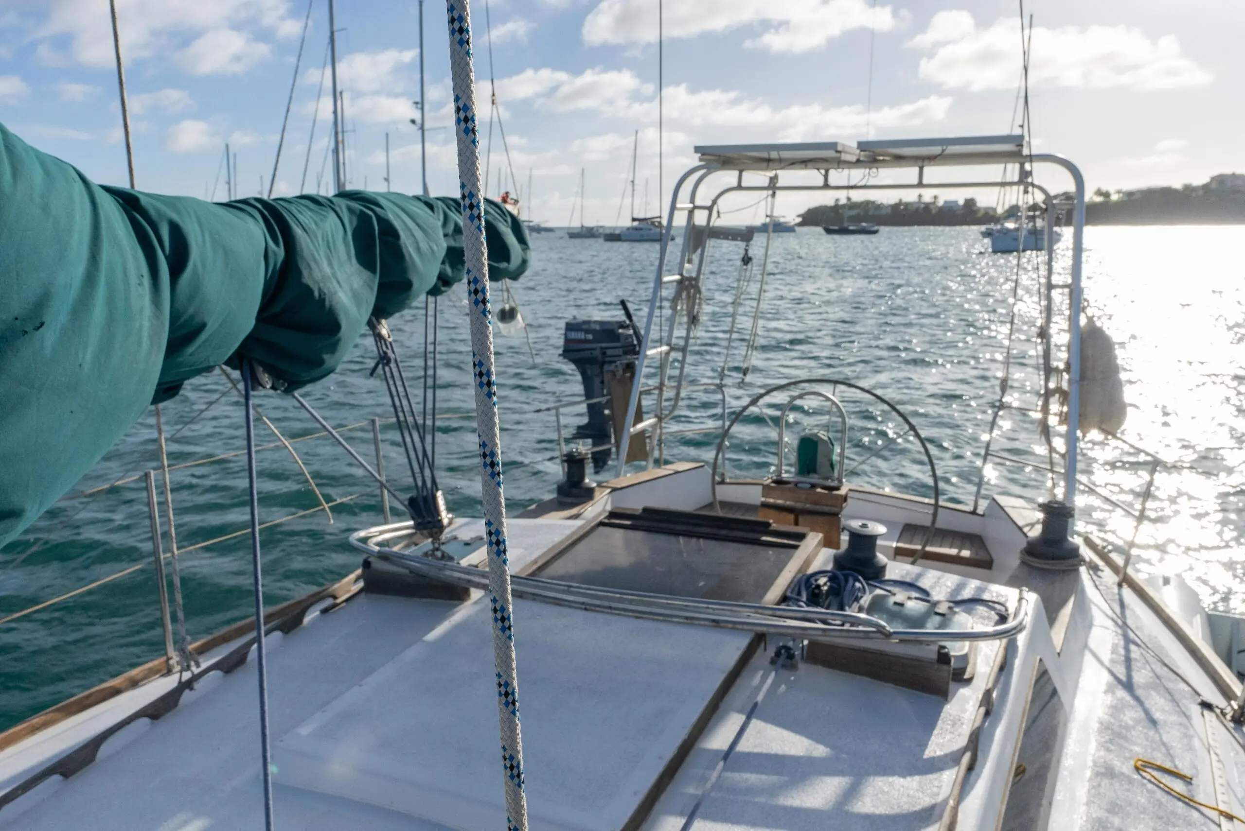 1987 Bruce Roberts custom steel build by kanter yachts