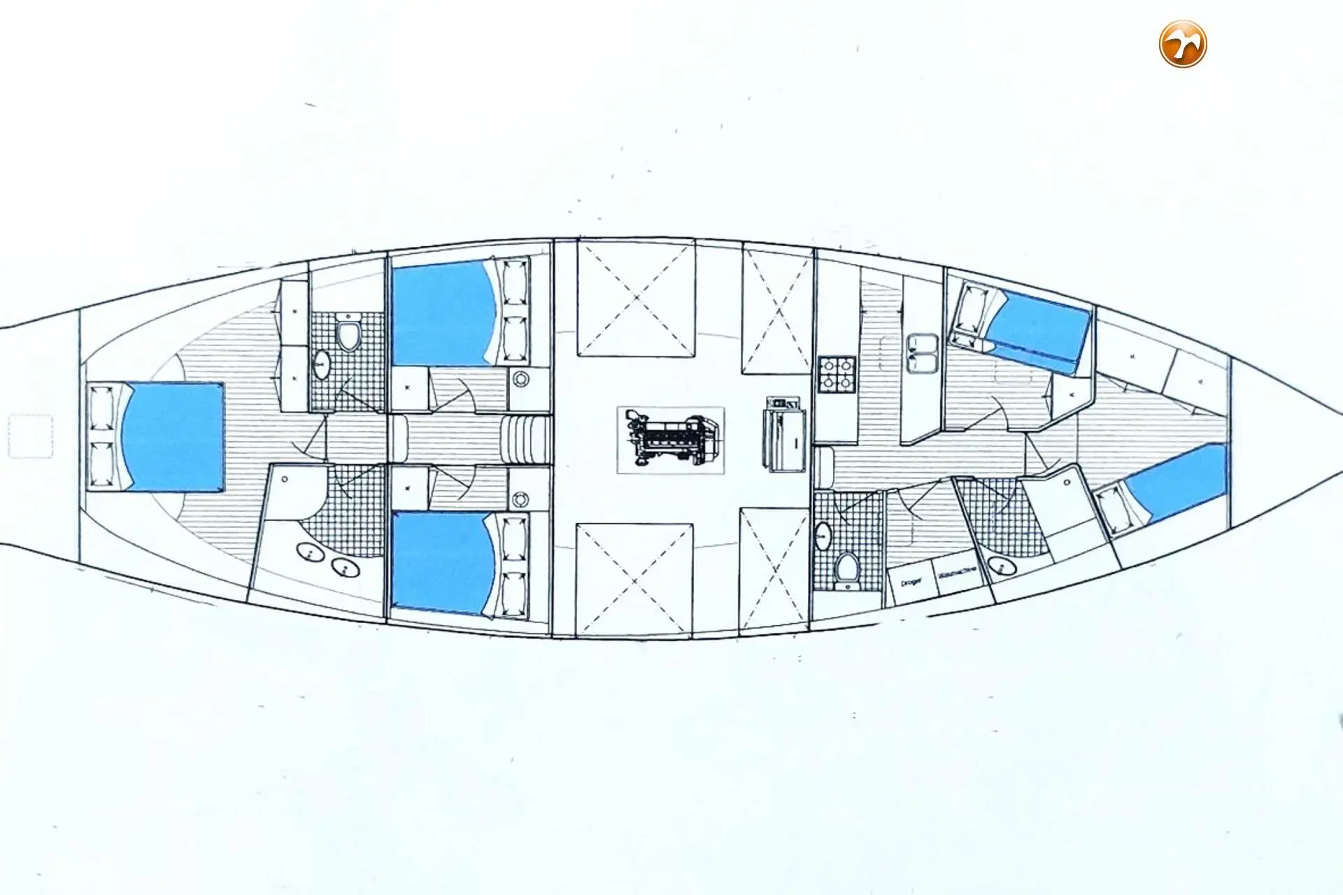 1999 Solid steel ketch casco 24m