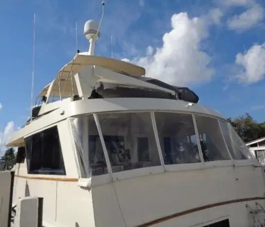 1989 Hatteras 67 cockpit motor yacht