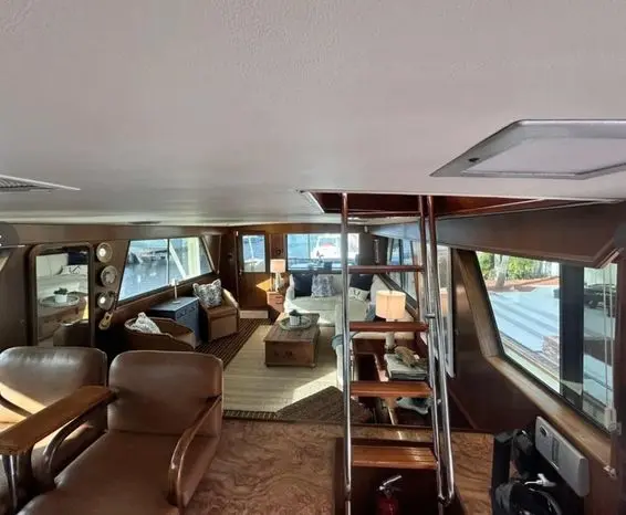 1989 Hatteras 67 cockpit motor yacht