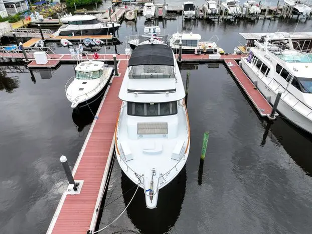 1989 Hatteras 80 cockpit motor yacht