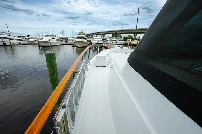 1989 Hatteras 80 cockpit motor yacht