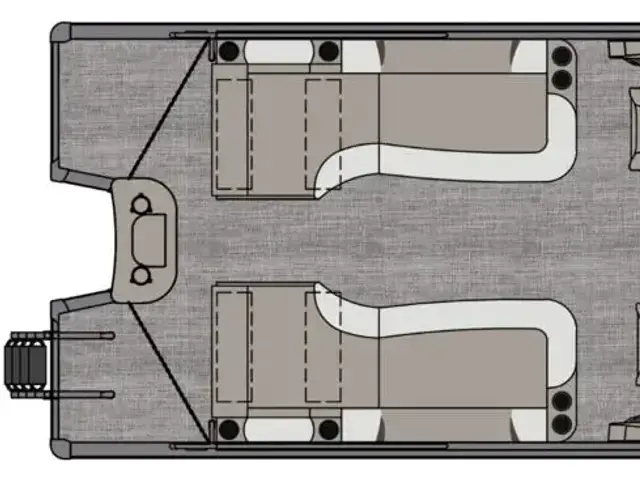 Avalon Excalibur LTD 25 Quad Lounge Windshield - Triple Toon TWIN - IN STOCK