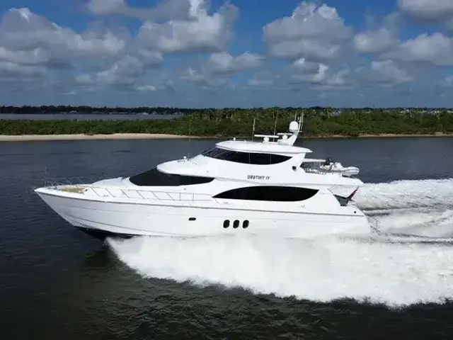 Hatteras 80 Enclosed Bridge Skylounge