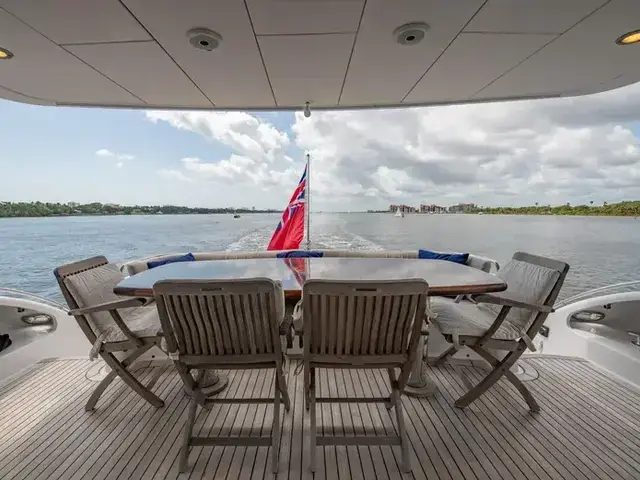 Hatteras 80 Enclosed Bridge Skylounge