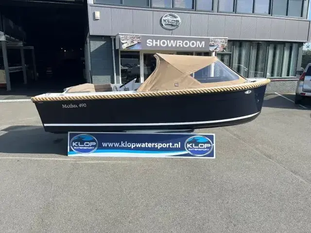 Maxima Boats 490 in kleurstelling donkerblauw - wit op voorraad!