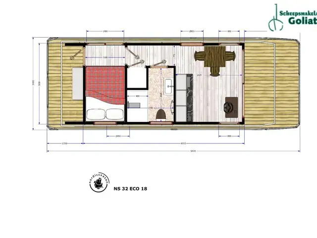 Nordic Season NS 32 Eco 18m2 Houseboat