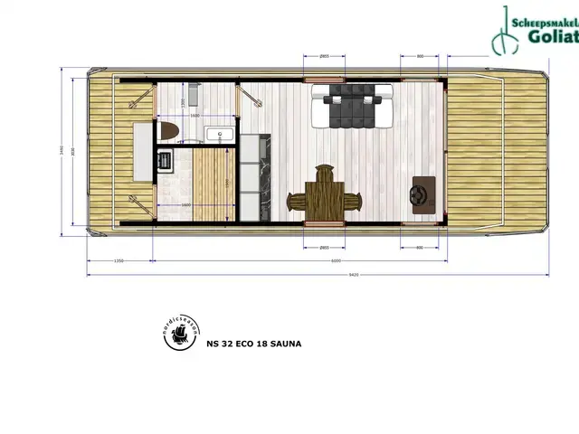 Nordic Season NS 32 Eco 18m2 Houseboat