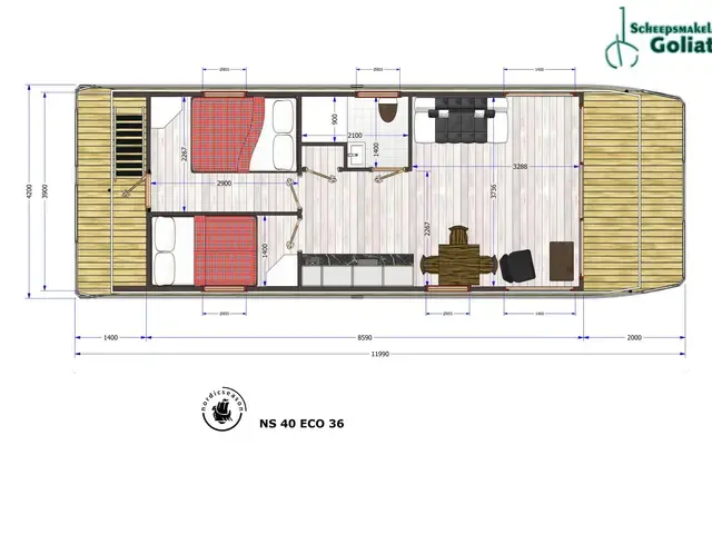 Nordic Season NS 40 Eco 36m2 Houseboat