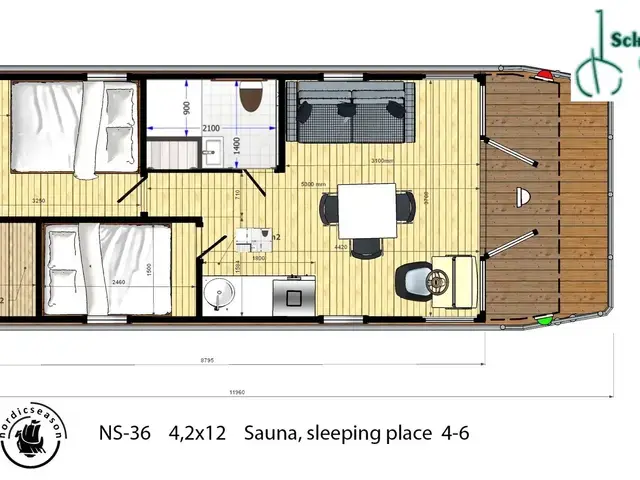 Nordic Season NS 40 Eco 36m2 Houseboat