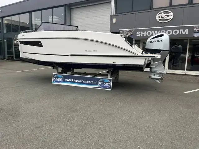 Maxima Boats 800 Cabin met Honda 250 pk in witte kleurstelling op voorraad!