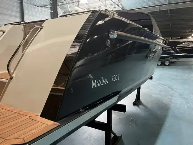 Maxima Boats 730I met Vetus 42 pk Diesel in donkergrijs op voorraad!