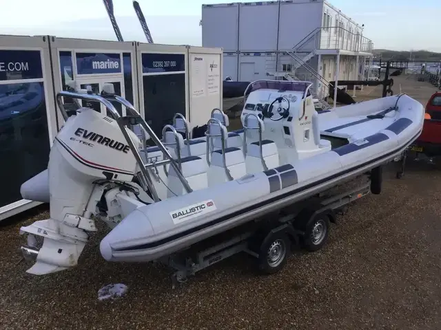 Ballistic Used  7.8M RIB with Evinrude Etec 250HP Outboard Engine and Trailer